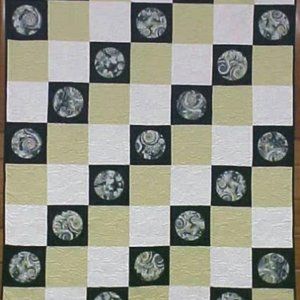 Quilt Abstract Art Titan Moon 55 x 69